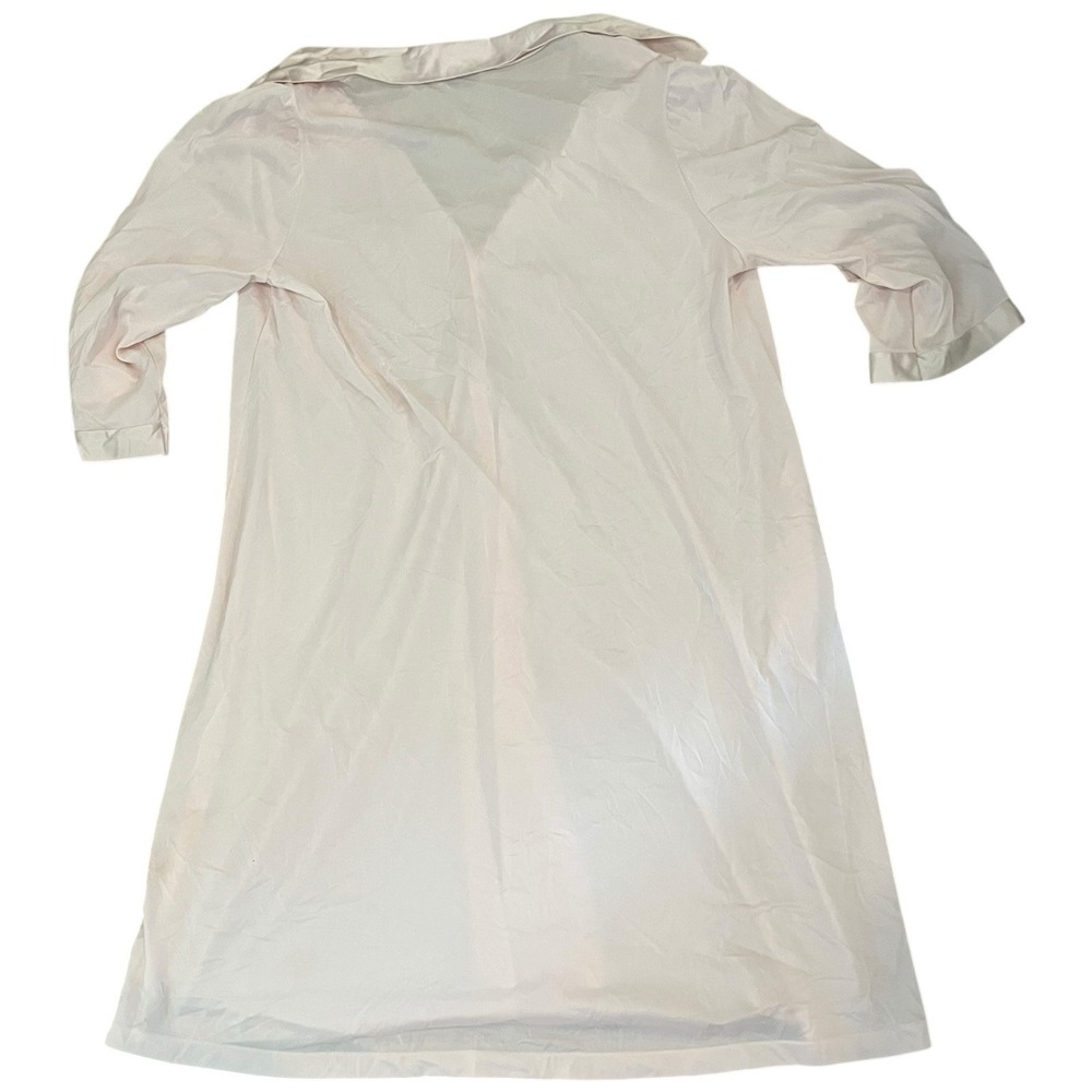 Vintage Vanity Fair Women's XL Silky Robe Light Pink Button Sleepwear Floral - Picture 6 of 6
